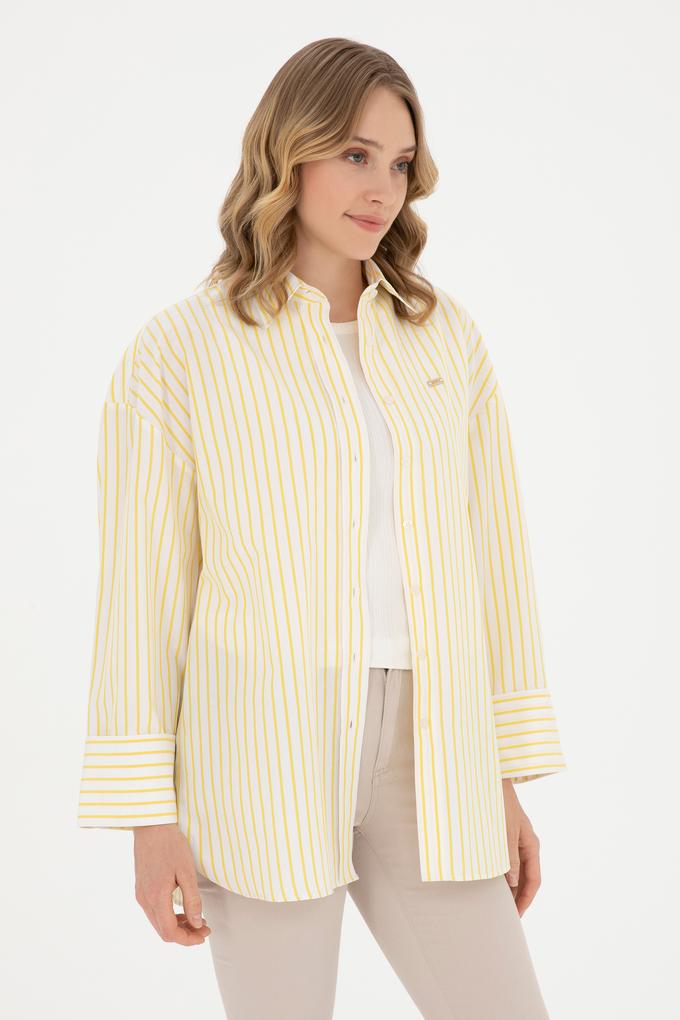 Kadın Sarı Uzun Kollu Gömlek