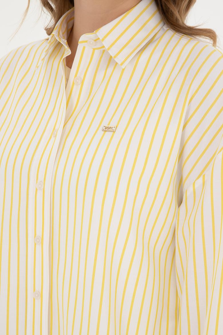 Kadın Sarı Uzun Kollu Gömlek - 50289131011