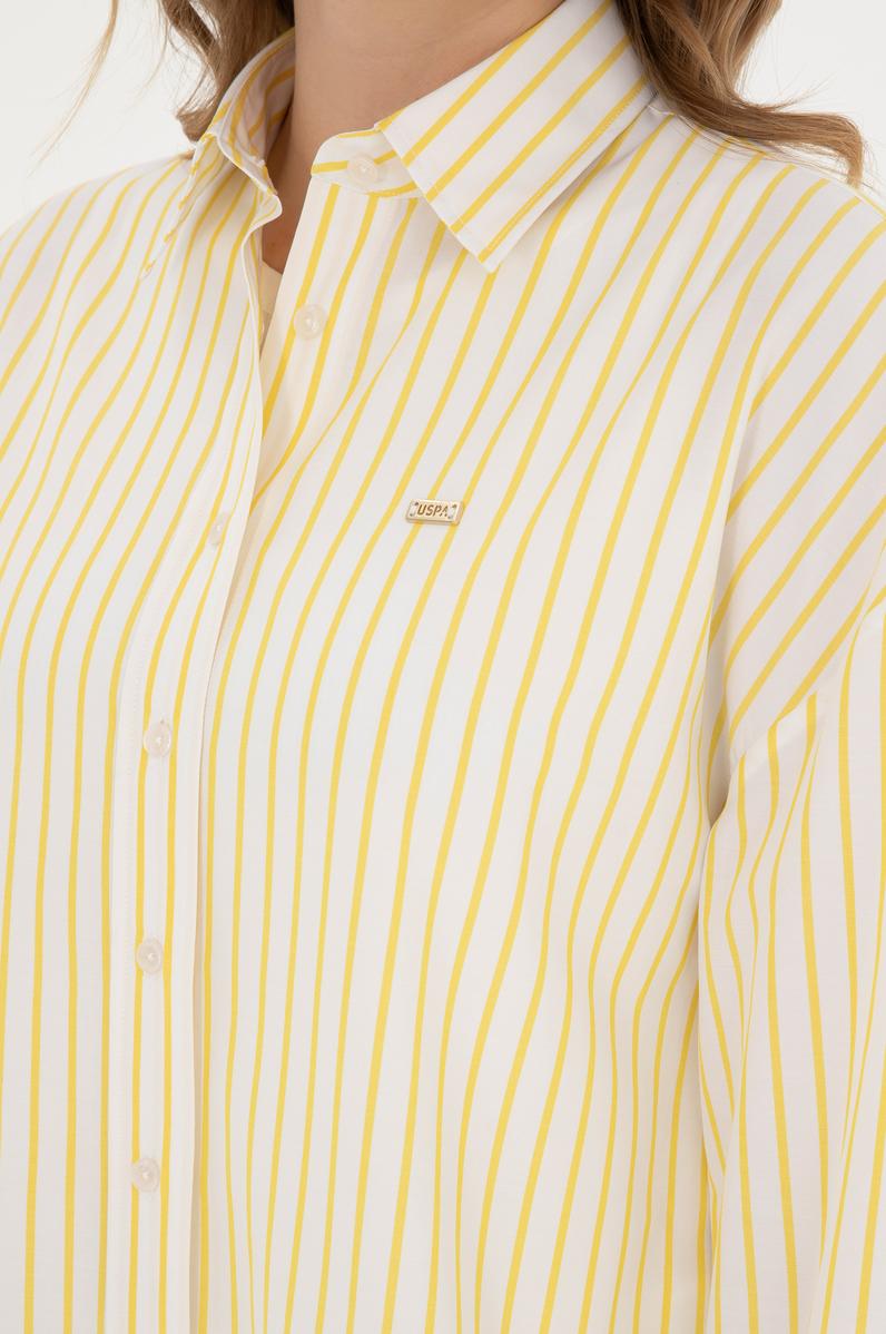 Kadın Sarı Uzun Kollu Gömlek