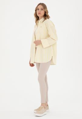 Kadın Sarı Uzun Kollu Gömlek - 50289131011