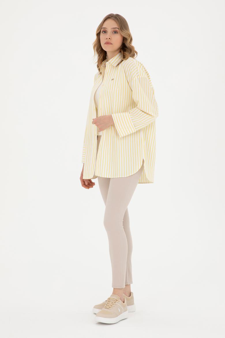 Kadın Sarı Uzun Kollu Gömlek - 50289131011