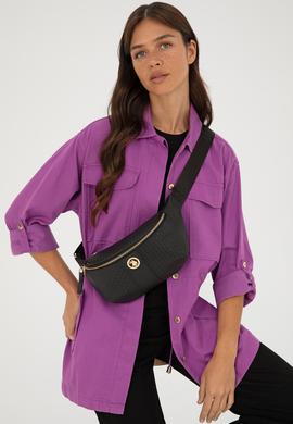 Kadın Siyah Bel Çantası - 50293695001