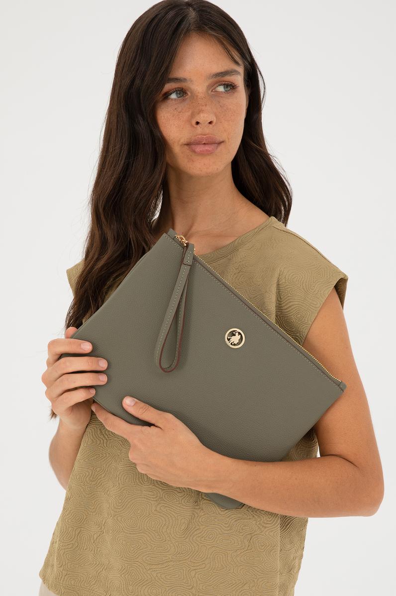 Kadın Açık Haki El Çantası