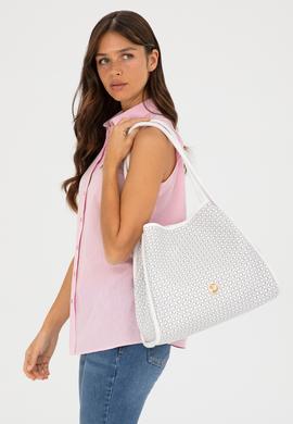 Kadın Beyaz Omuz Çantası - 50293713004