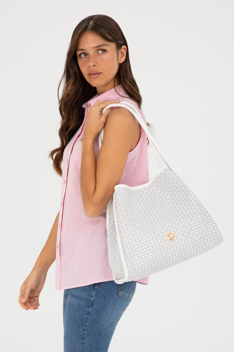 Kadın Beyaz Omuz Çantası