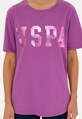 Kadın Mor Basic Bisiklet Yaka Tişört - 50280020091