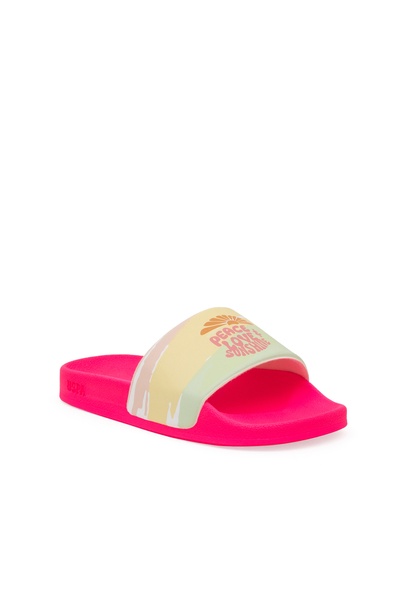 Kız Çocuk Neon Pembe Terlik