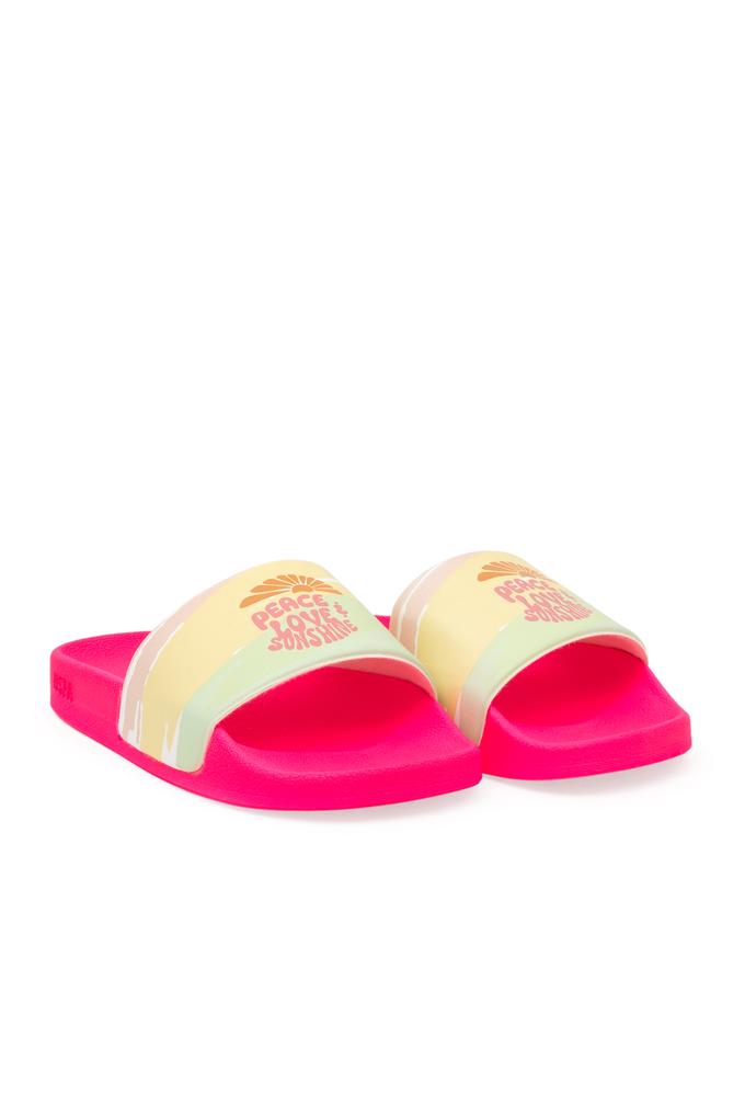 Kız Çocuk Neon Pembe Terlik