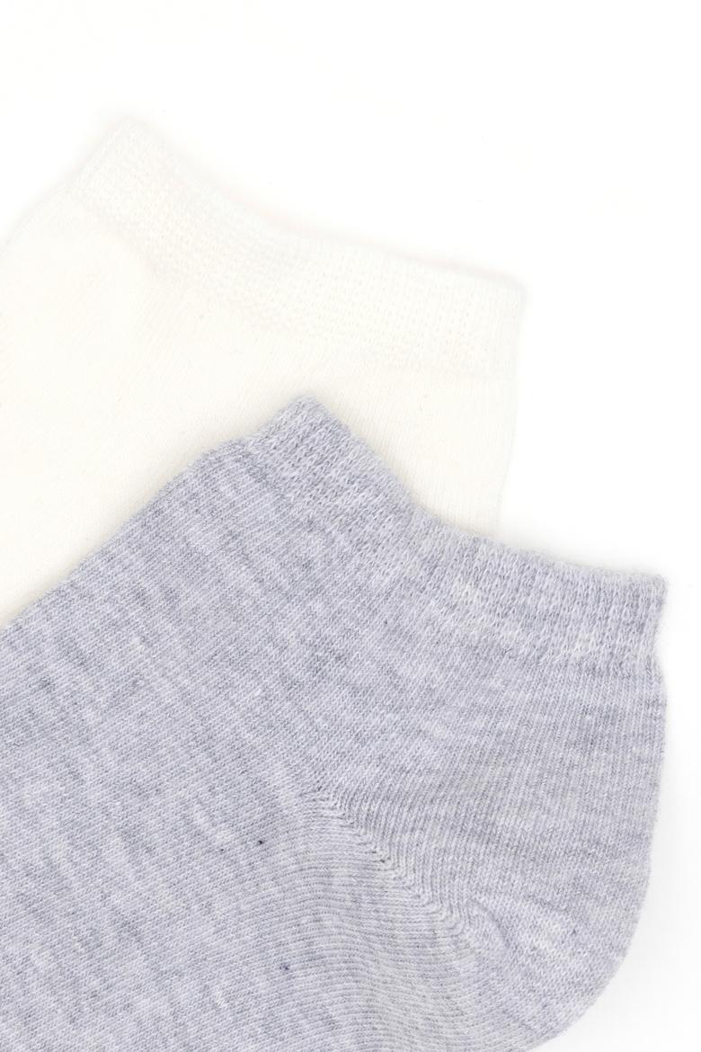 Kadın Gri Melanj Çorap - 50241095008