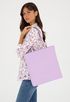 Kadın Eflatun Omuz Çantası - 50293675012