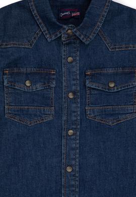 Erkek Çocuk Mavi Jean Gömlek - 50283983001