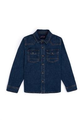 Erkek Çocuk Mavi Jean Gömlek - 50283983001