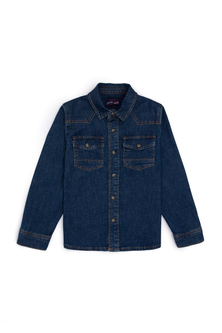 Erkek Çocuk Mavi Jean Gömlek - 50283983001