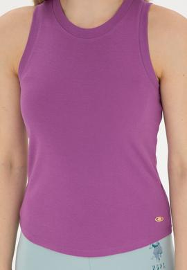 Kadın Mor Basic Tişört - 50280072043