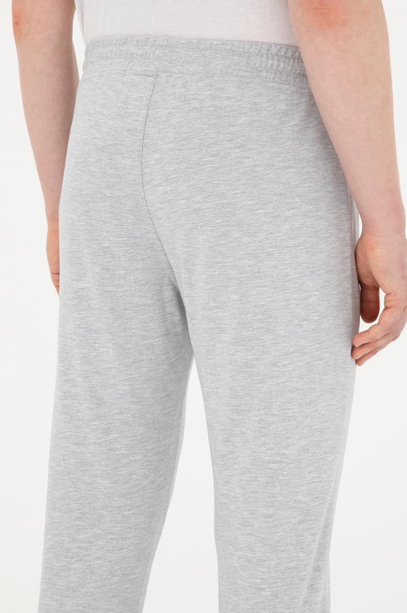 Erkek Gri Melanj Eşofman Altı