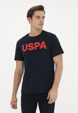 Erkek Regular Fit Bisiklet Yaka Koyu Lacivert Basic Tişört - 50279620039