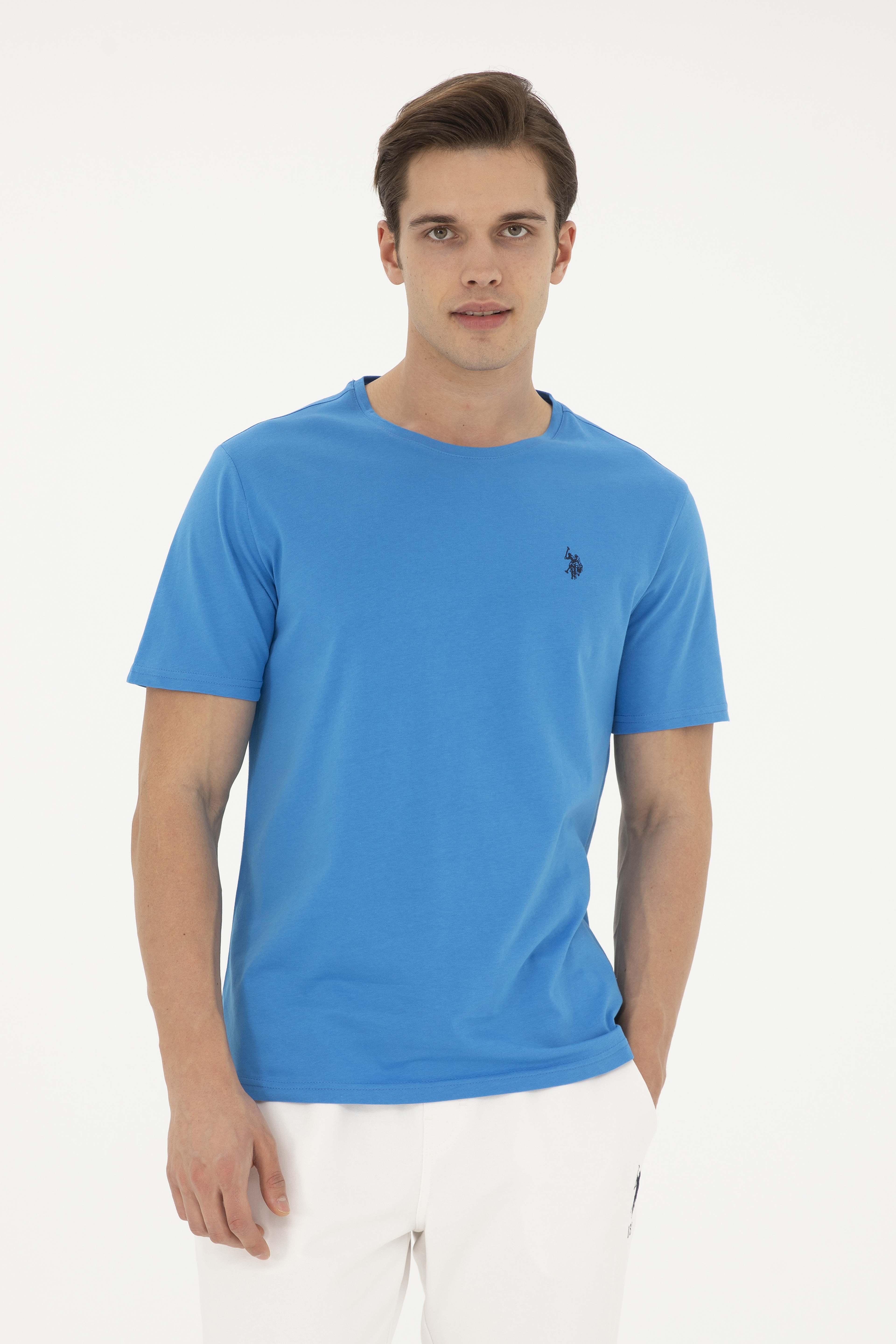 Erkek Saks Basic Tişört - Image 1