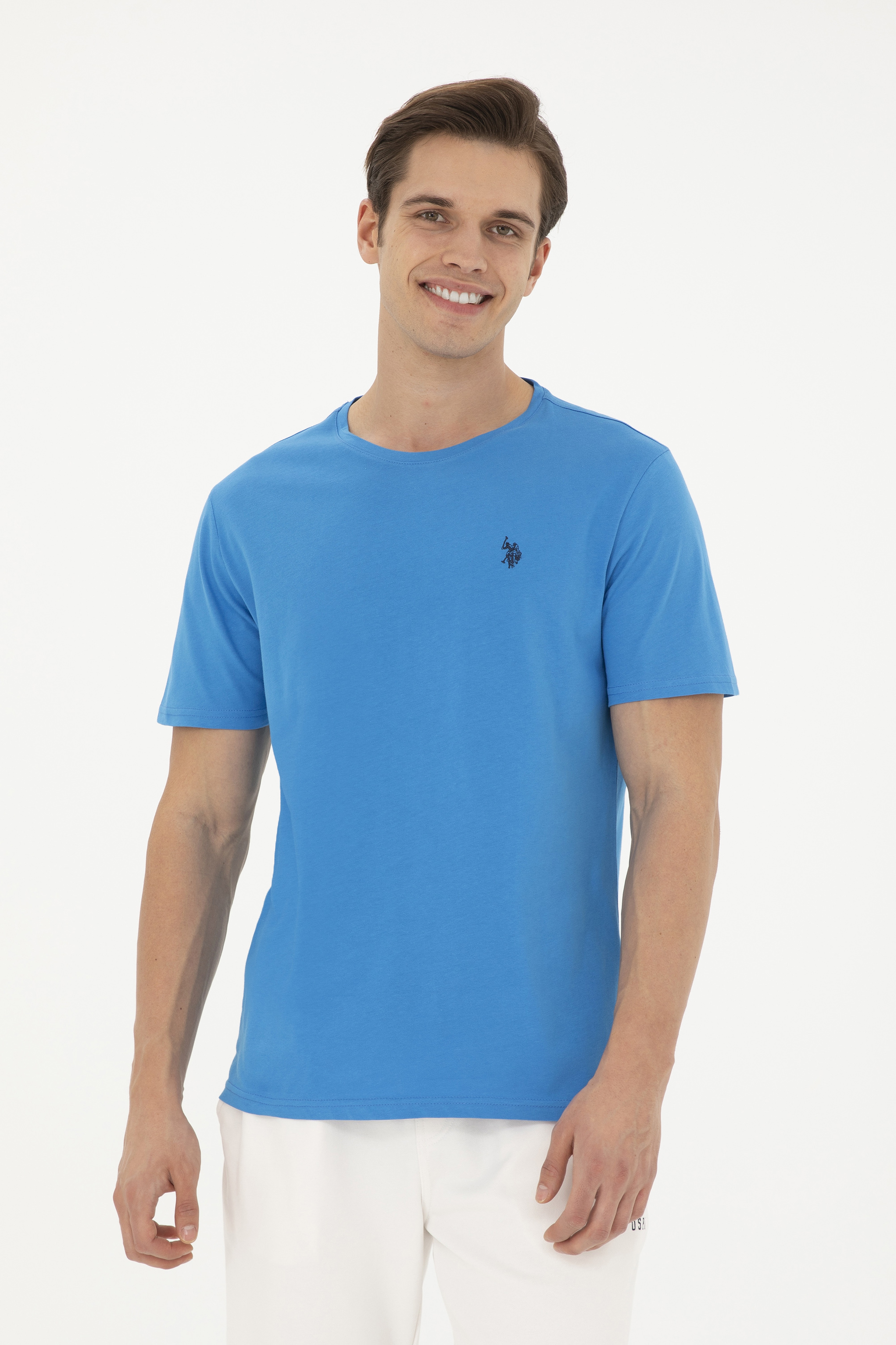 Erkek Saks Basic Tişört - Image 3