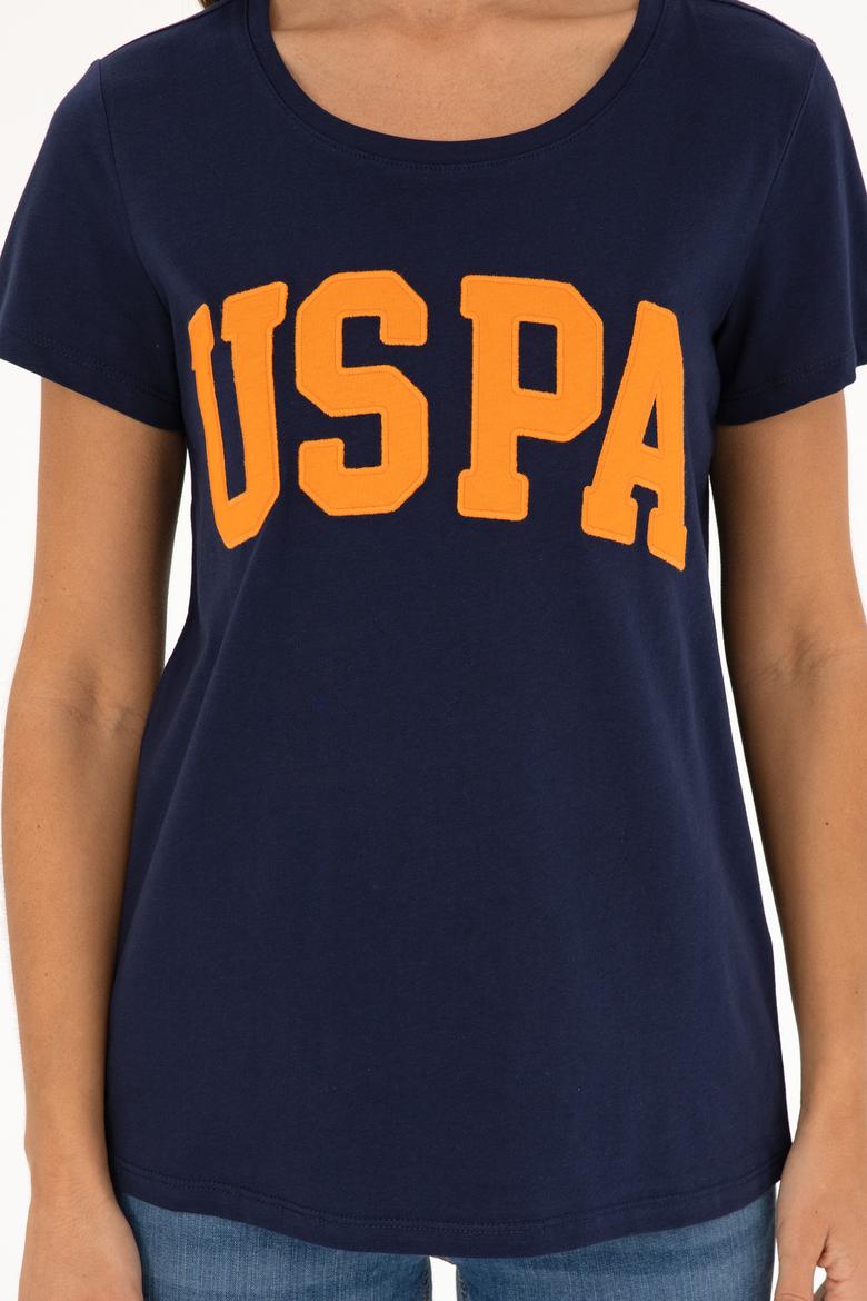 Kadın Lacivert Bisiklet Yaka Basic Tişört - 50280036004