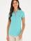 Kadın Mint Basic Polo Yaka Tişört