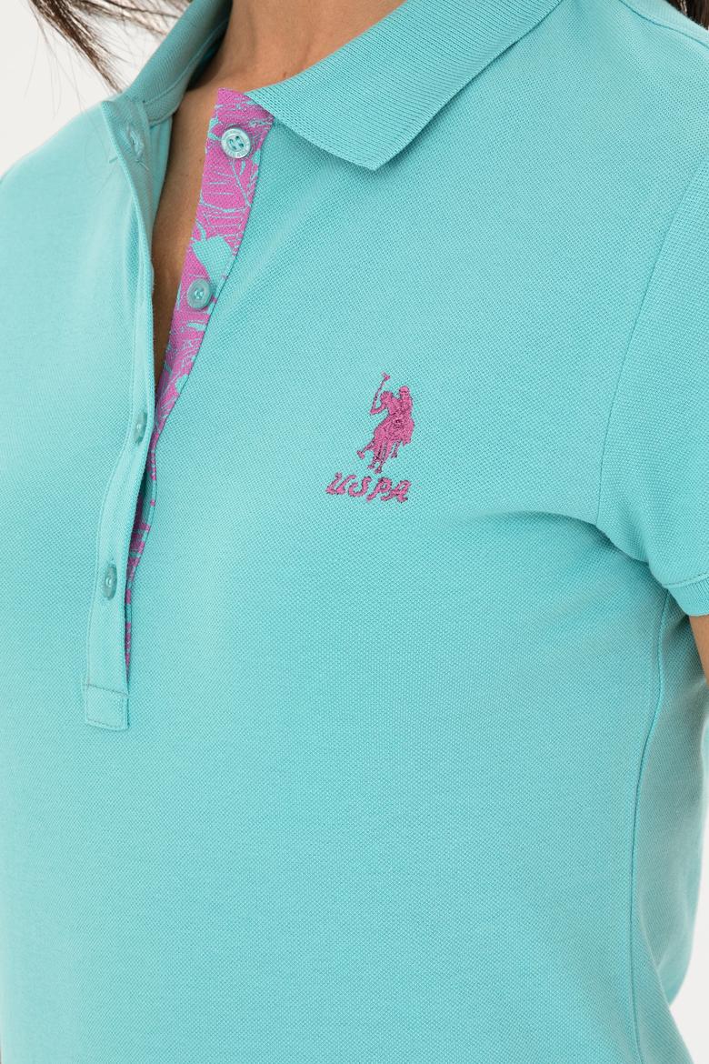 Kadın Mint Basic Polo Yaka Tişört - 50280060044