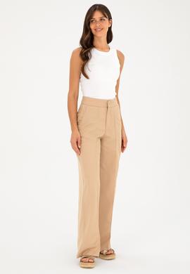 Kadın Beyaz Bisiklet Yaka Kolsuz Basic Tişört - 50280072003