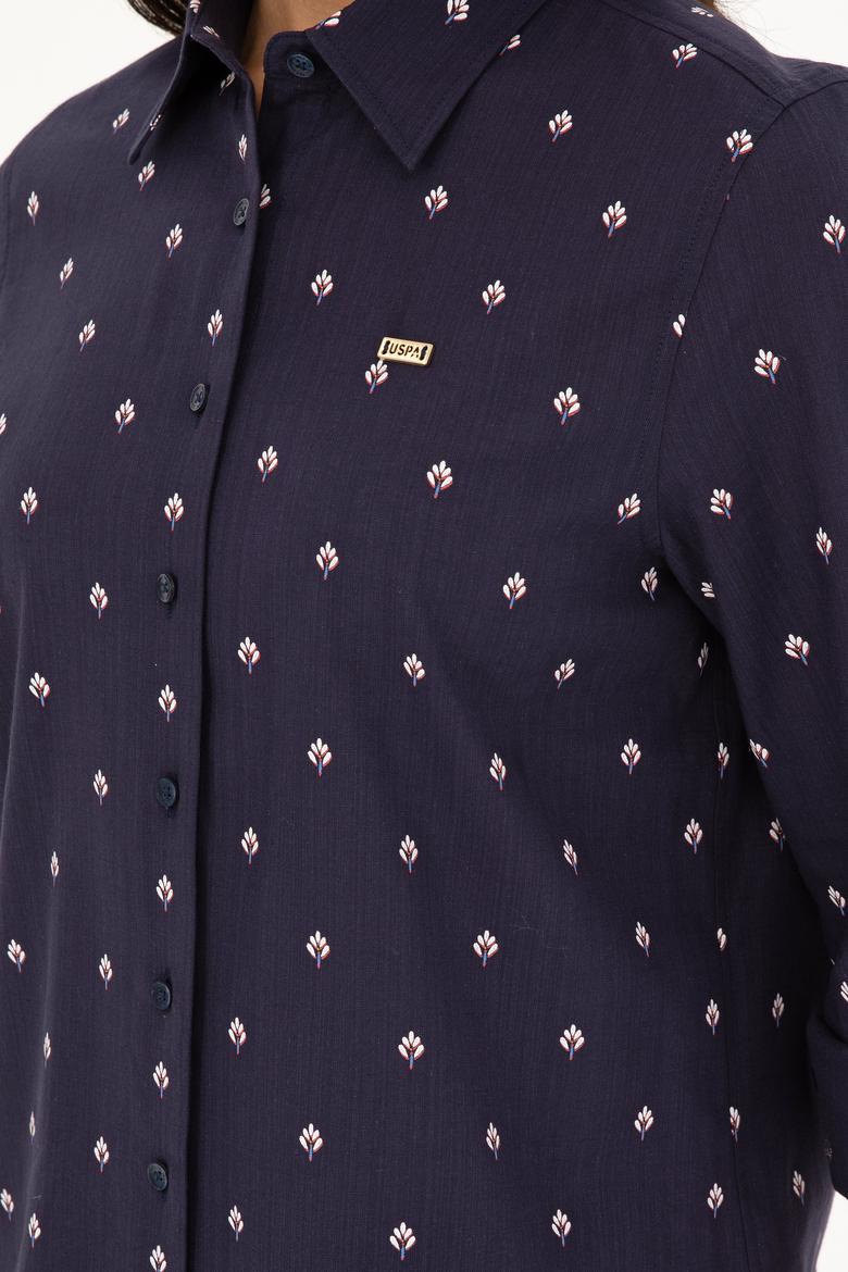 Kadın Lacivert Uzun Kollu Gömlek - 50280943010