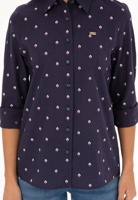 Kadın Lacivert Uzun Kollu Gömlek - 50280943010