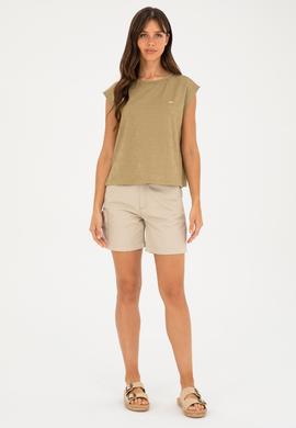 Kadın Haki Tişört - 50281748008