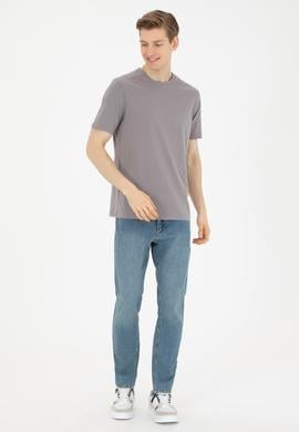 Erkek Gri Basic Tişört - 50284618037