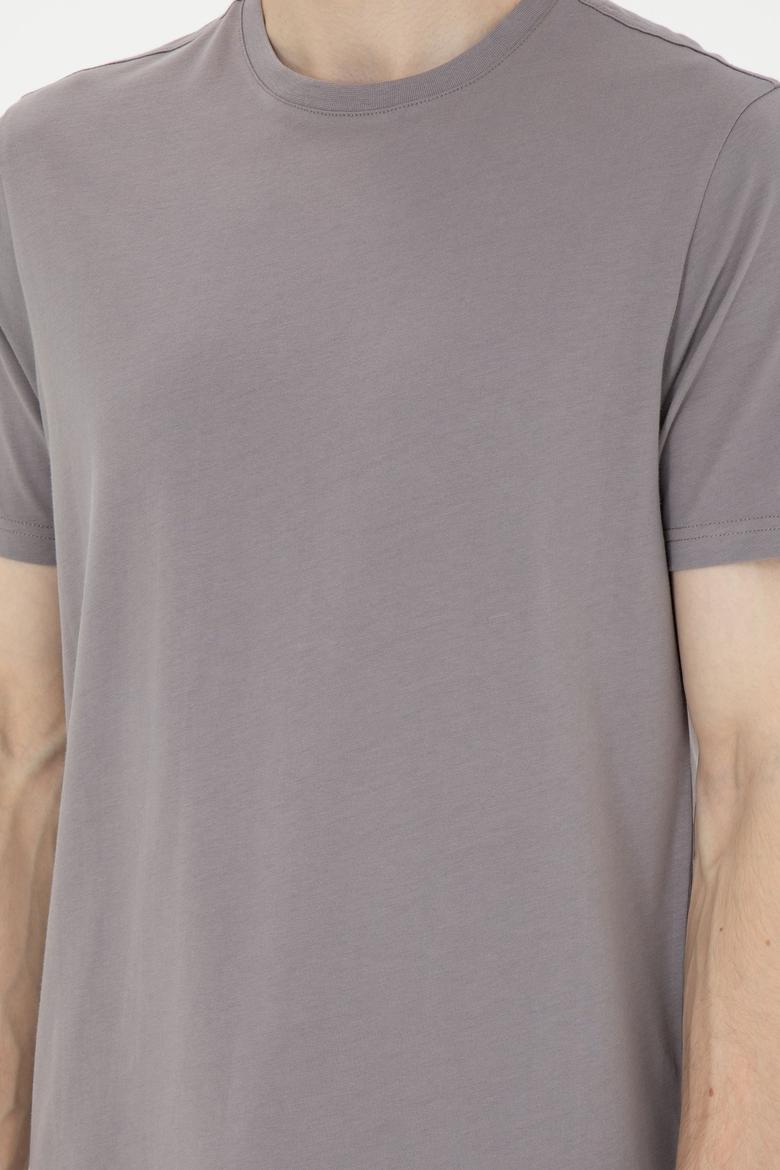 Erkek Gri Basic Tişört - 50284618037