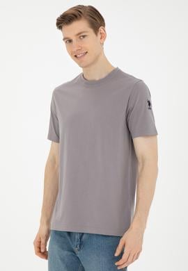 Erkek Gri Basic Tişört - 50284618037
