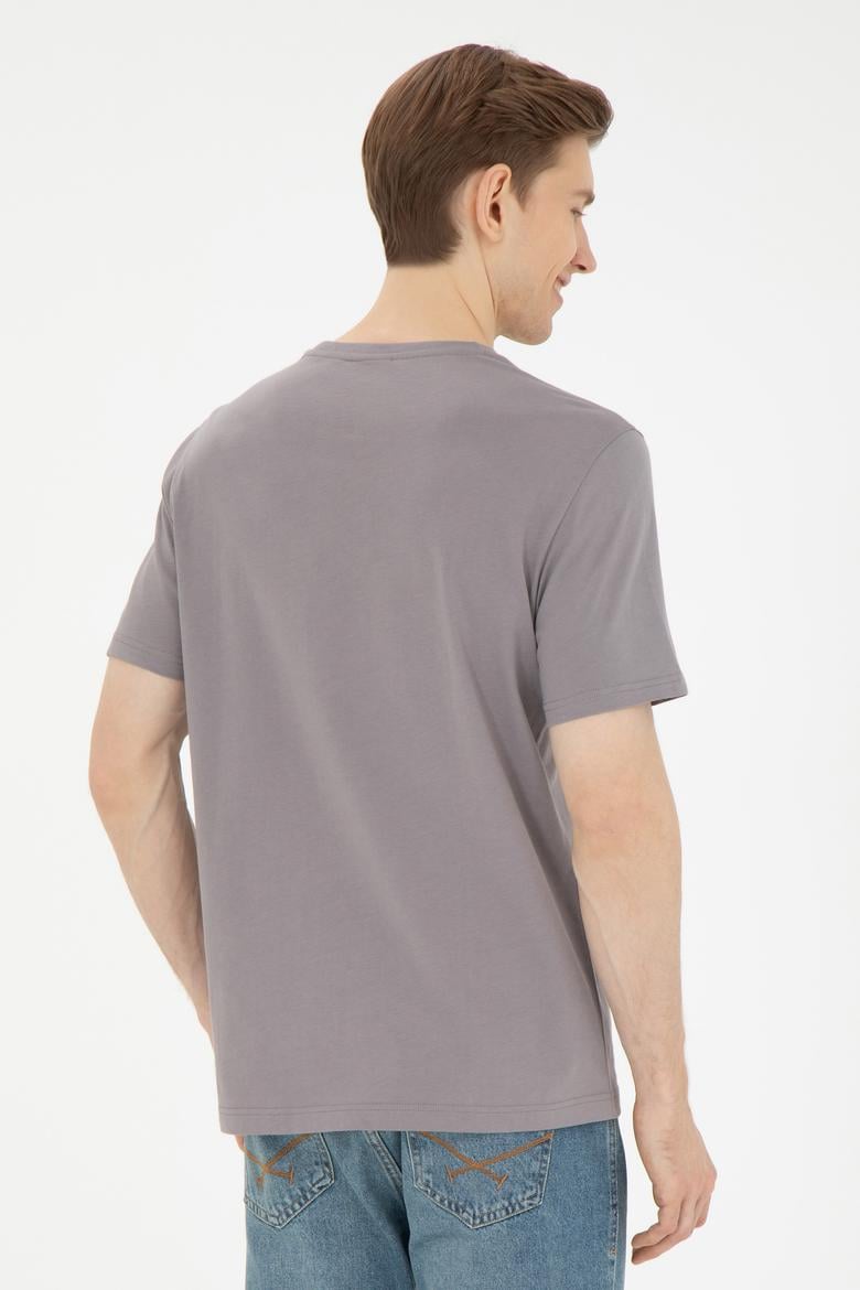 Erkek Gri Basic Tişört - 50284618037