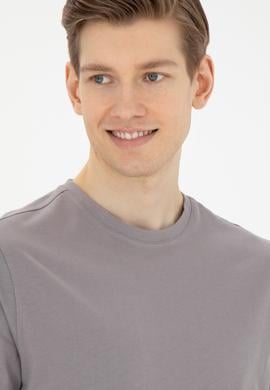 Erkek Gri Basic Tişört - 50284618037