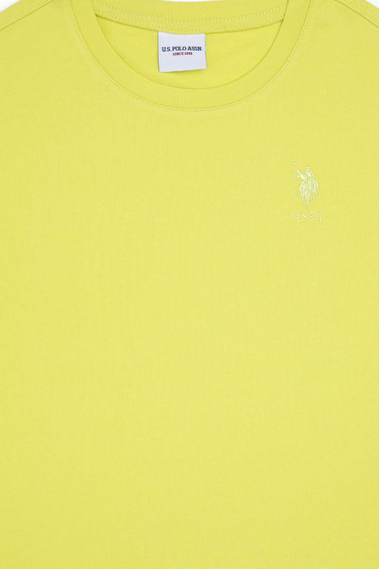 Kız Çocuk Fıstık Bisiklet Yaka Tişört - 50288124039