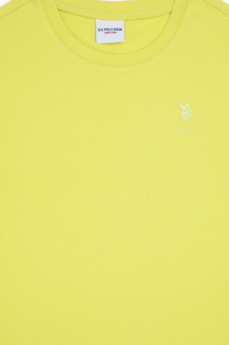 Kız Çocuk Fıstık Bisiklet Yaka Tişört