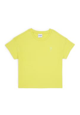 Kız Çocuk Fıstık Bisiklet Yaka Tişört - 50288124039