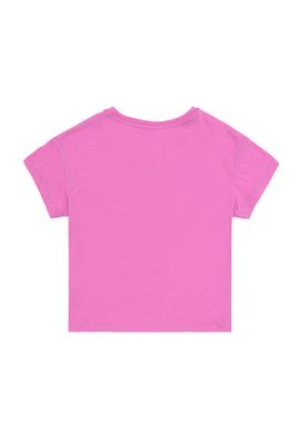 Kız Çocuk Menekşe Bisiklet Yaka Tişört - 50288444018