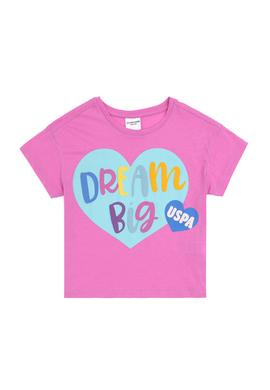 Kız Çocuk Menekşe Bisiklet Yaka Tişört - 50288444018