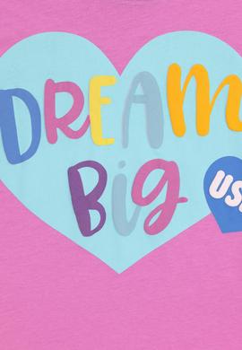 Kız Çocuk Menekşe Bisiklet Yaka Tişört - 50288444018