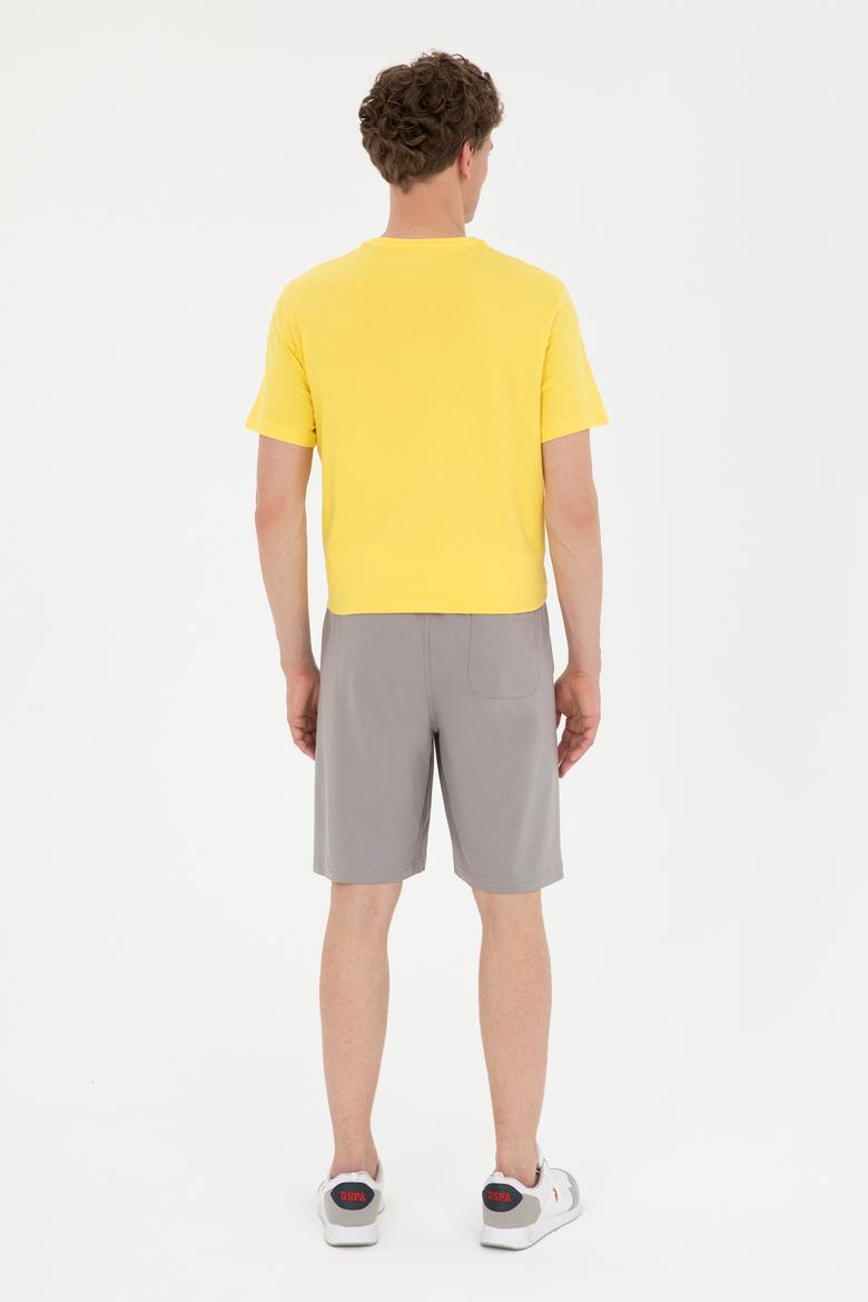 Erkek Koyu Gri Örme Şort - 50289285007