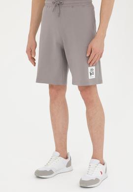 Erkek Koyu Gri Örme Şort - 50289285007