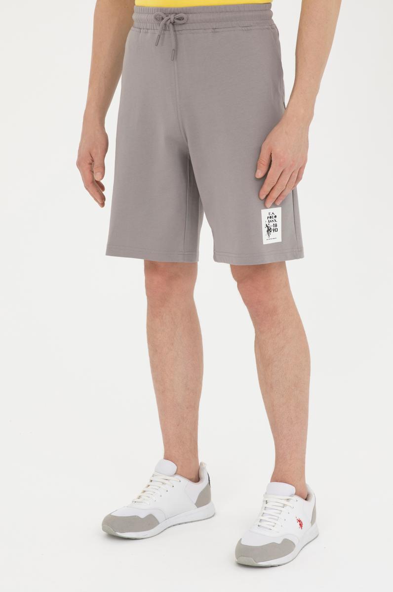 Erkek Koyu Gri Örme Şort