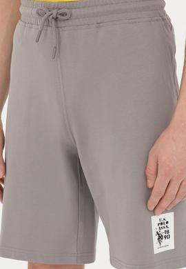 Erkek Koyu Gri Örme Şort - 50289285007