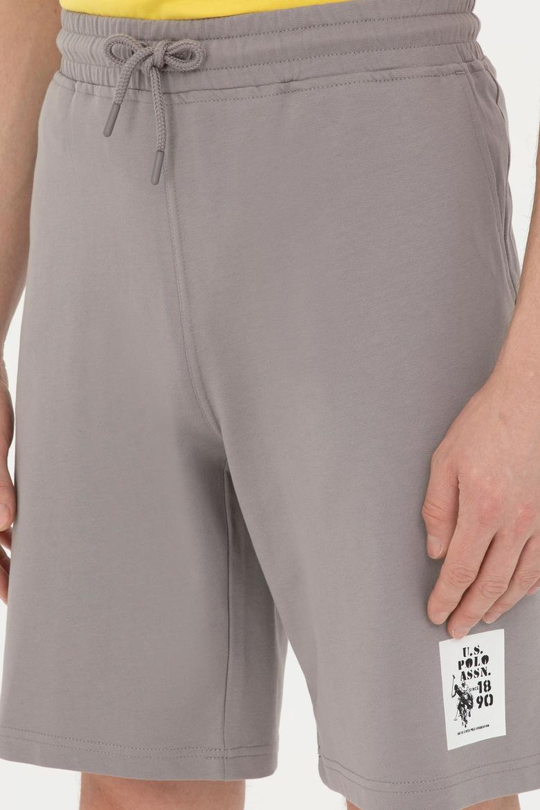 Erkek Koyu Gri Örme Şort - 50289285007