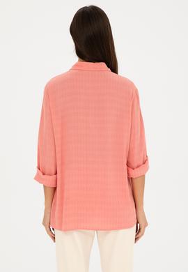 Kadın Nar Çiçeği Uzun Kollu Gömlek - 50280949002