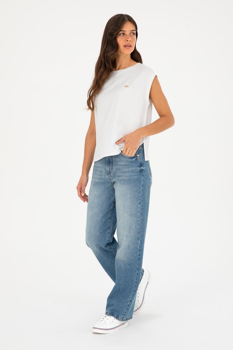 Kadın Ekru Tişört - 50281748023