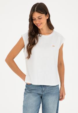 Kadın Ekru Tişört - 50281748023