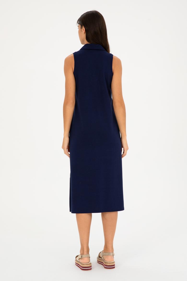 Kadın Lacivert Örme Elbise - 50289197026