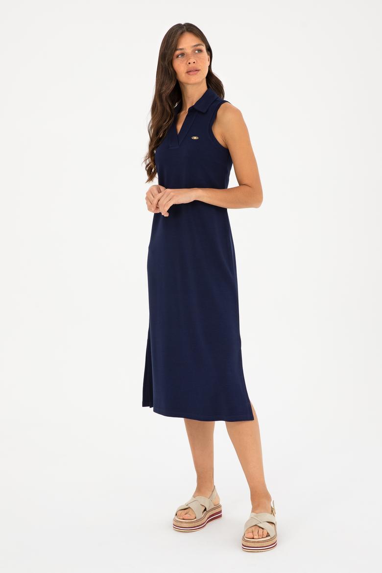 Kadın Lacivert Örme Elbise - 50289197026